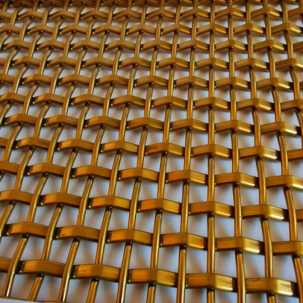 Stainless Steel Brass Wire Mesh 2mm Rod 5mm Pitch