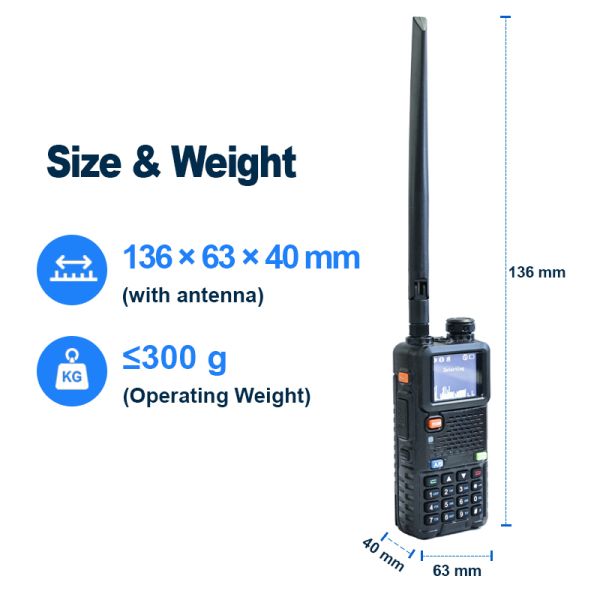 Lightweight 300-6200MHz 1.5KM Handheld UAV Detector LDKW06 | Portable Sensing Equipment