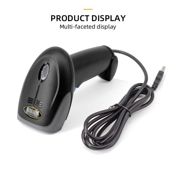 U8 2D Bluetooth Barcode Scanner with Buzzer Prompt Mode and USB Keyboard Interface