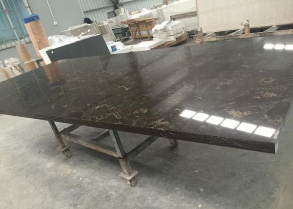 Black Marble Looking Quartz Slab Countertops Wall Backsplash 108 X 28 Size
