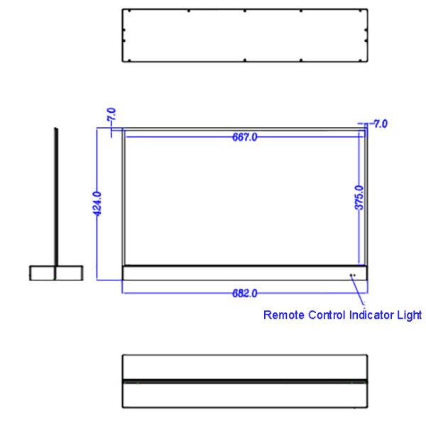 30 Inch Ultra-thin Transparent HD 4K Oled 1920 * 1080 transparent oled touch screen