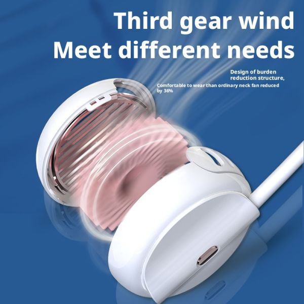 Lightweight Usb Operated Mini Portable Fan Around Neck For Outdoor Use OEM ODM
