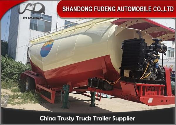 Steel 3990mm 60t 70cbm Bulk Cement Tanker Trailer