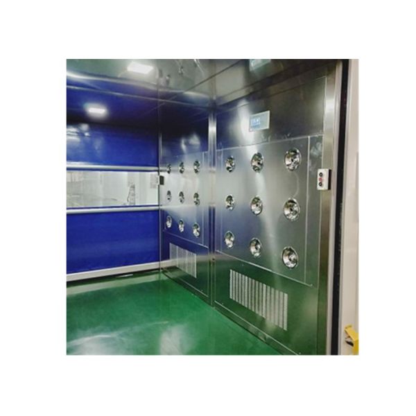 Clean Room Entrance Air Shower Tunnel With High Speed PVC Roller Doors