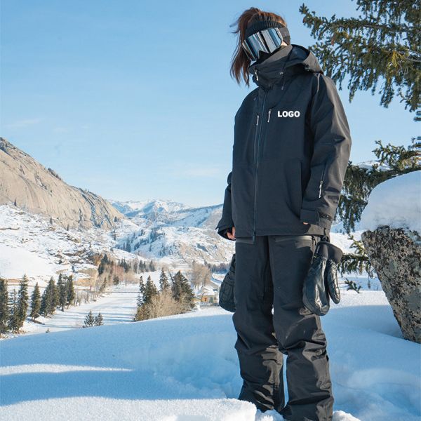 OEM Custom Couple American Style Snowboard Jacket Waterproof Windproof Thick Warm Winter Ski Outer Coat