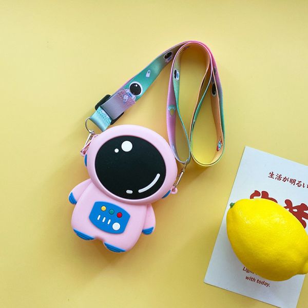 Астронавт Силиконовый карандаш Pouch Bpa Бесплатно для канцелярских принадлежностей Хранение школьных принадлежностей Карандаш Чехлы Мультфильмы Макияжный пакет для детей