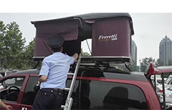 Canvas Camping Tent with Side Awning Four-Season and Breathable Fabric