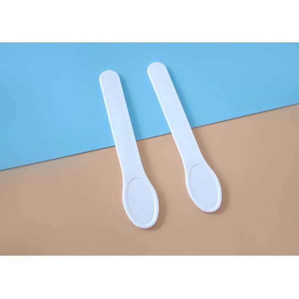 96.7mm HDPP Plastic Cosmetic Spatula Scoop For Skincare Jar