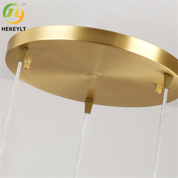 Residential Gold Globe Glass Pendant Light Modern Simple Design