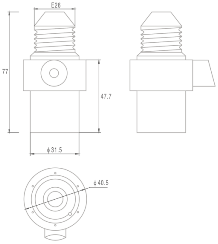 Bulb Holder Control Street Lighting Passage Lighting And Doorway Lighting Infrared Filtered