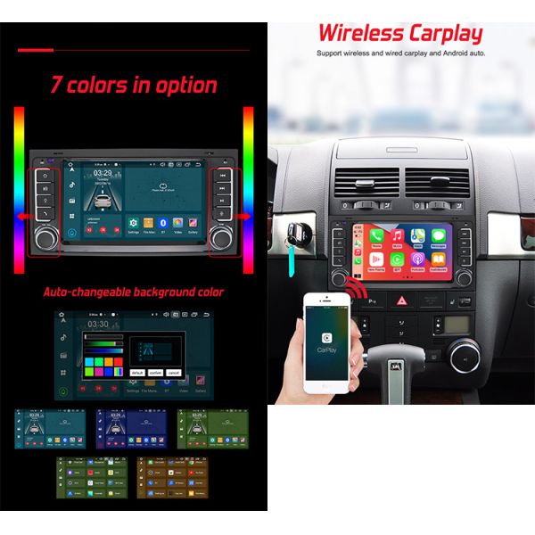 Volkswagen Touareg OEM Поддержка автомобильного радио 4G беспроводный Carplay автомобильный мультимедийный проигрыватель