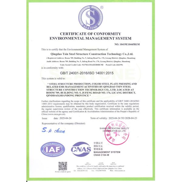 Q355B Q235B Prefabricated Steel Frame Building Warehouse Workshop Long Lasting