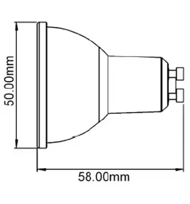 COB GU10 7W Dimmable Led Spotlight Cup 600Lm Suitable for -20 50C Working Temperature