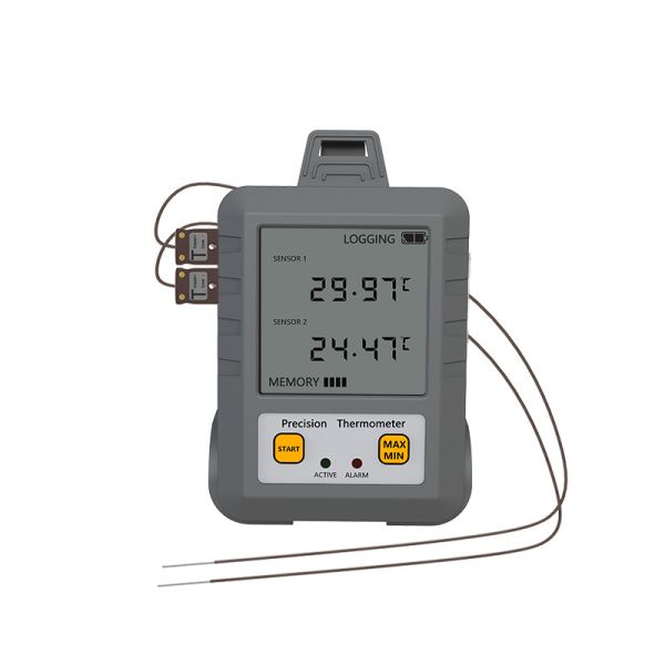 High Temperature K-Type Dual Channel Digital Thermometer -270-1372 for Industrial