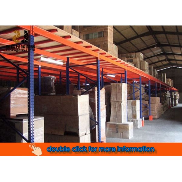 Epoxy Powder Coated Factory Mezzanine Floors , Q235 Steel Mezzanine Racks