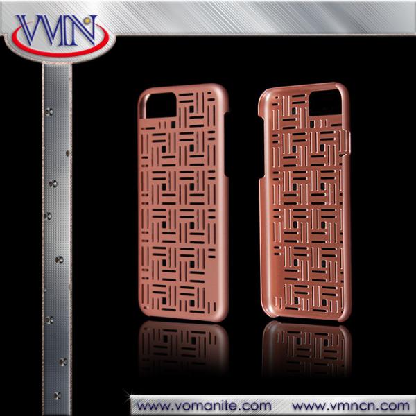 Hollow pattern Hard PC cooling phone cover luxurious Rose Gold Case Cover For Iphone 7
