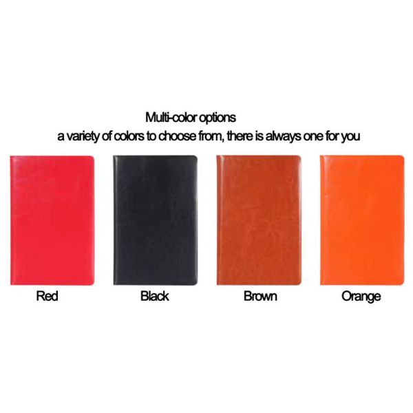 Macaron Colored A5 PU Leather Journal Notebook For Business Office Planning