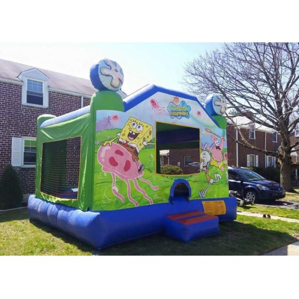 Изумительный дом прыжока Spongebob задворк, большие шлямбуры партии отскакивает партия дома