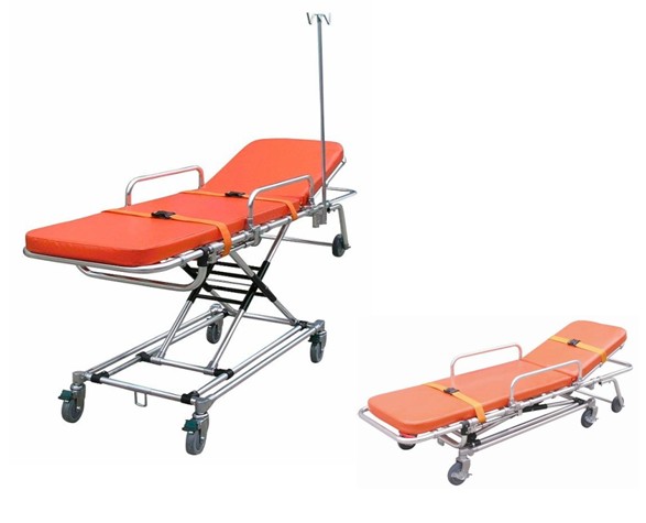 First Aid Stretcher Aluminum Alloy Ambulance Stretcher Trolley Adjustable Stretcher ALS-S010