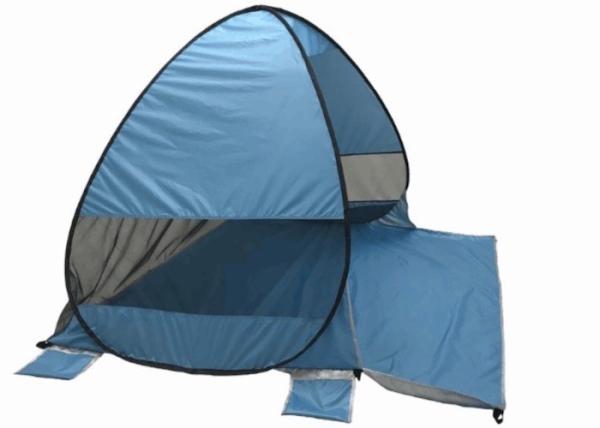 200x165x130CM 190T poliéster pop up barraca de praia azul acampamento ao ar livre para-sol
