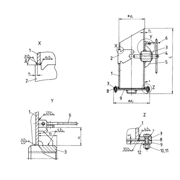 Кабель DIN 81860-1999 немецкий стандартный Watertight цепной обхватывает корабль Releaser анкера причаливая оборудование