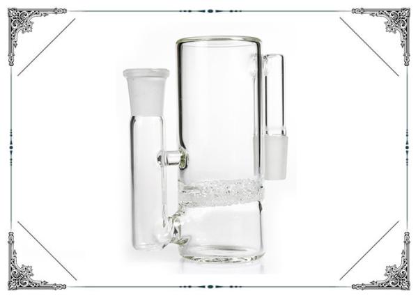 4.7 Inches Fritted Perc Glass Ashcatchers 90 Degree For Glass Bong Hookah Ashcatcher