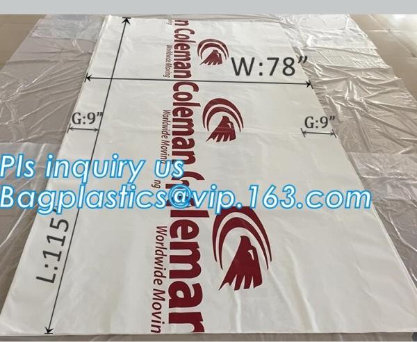 pe bag pallet cover plastic bag sqaure bottom bag, 54 x 44 x 96 1 Mil ldpe Clear Pallet Covers, top covers clear plasti