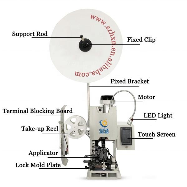 Wire Range 0.01-0.75mm2 Multipole Wire Stripping Crimping Press Machine for Cables