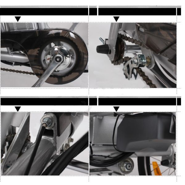 Aluminum Alloy Frame Adult Size Tricycle 250W Electric Powered Tricycle