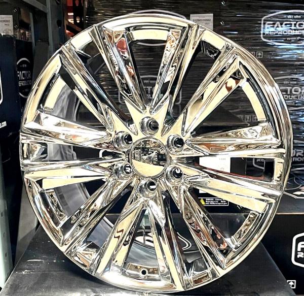 Chrome Escalade Sport Replica Wheels Rims All Season Tires For Sierra 22 Inch
