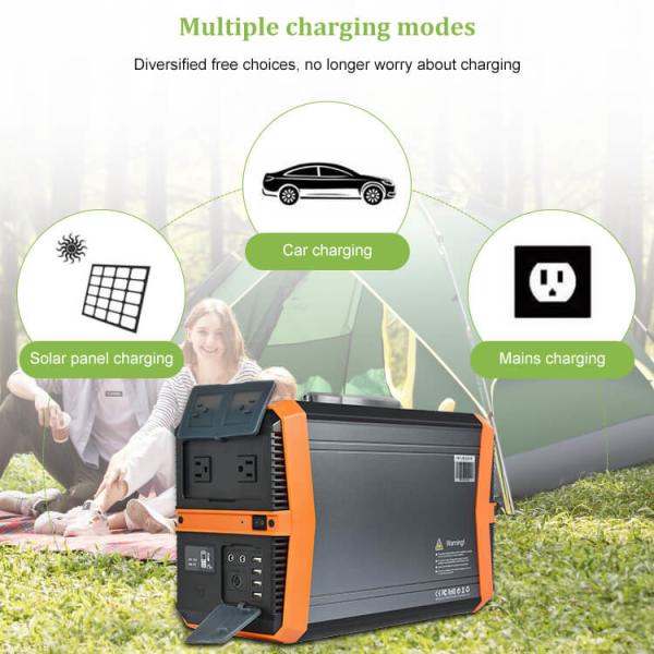 110V 220V Li Ion Power Station Bank Energy Solar Generator 1000W
