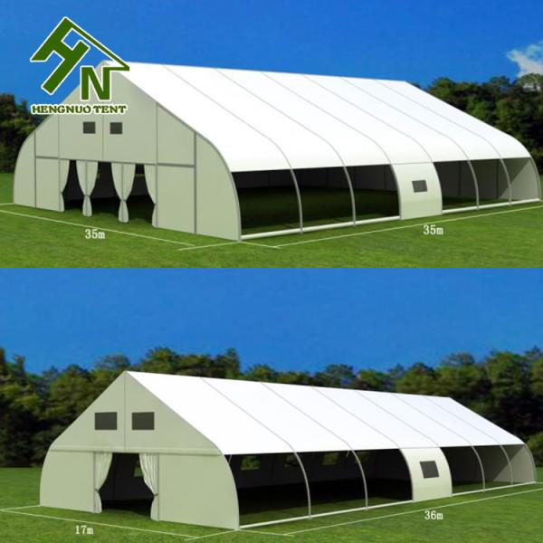Barraca curvada do campo de tênis do dossel do PVC do quadro do estilo de TFS tela opaca de alumínio