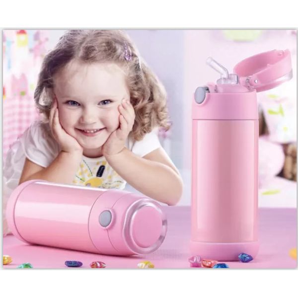 Stainless Steel Vacuum Thermo Flask Water Bottle Double Wall For Children