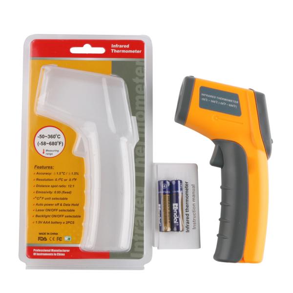 GM360 Non Contact Portable -50°C to 360°C Digital Infrared Thermometer For Industrial Temperature Measurement