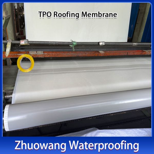 High Tensile  Thermoplastic Polyolefin Membrane Puncture Resistant For Steel Roofs