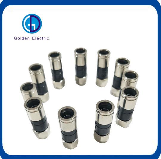 Rg59 Coaxial Cable Male Connector Plug 500Hz IP67 Waterproof Panel Plug