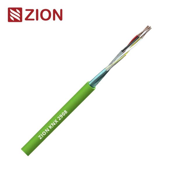 KNX 2PR 0.8mm 裸銅線 PE絶縁 箔シールド LSZHシース
