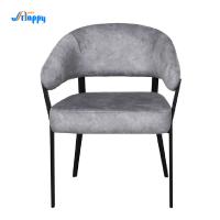 Facile à nettoyer chaise d'accent en tissu rembourrée haute stabilité avec des jambes en métal Dc-7553
