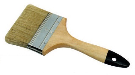 Lacquered Wood Handle Paint Brush House White Pure Bristle Paint Brush