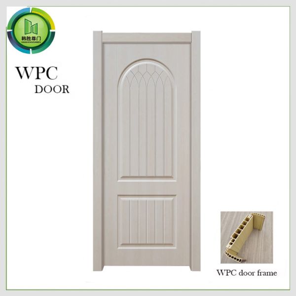 Painting WPC Door modern interior door with durable WPC frame moisture resistance soundproof design and customizable surface treatments