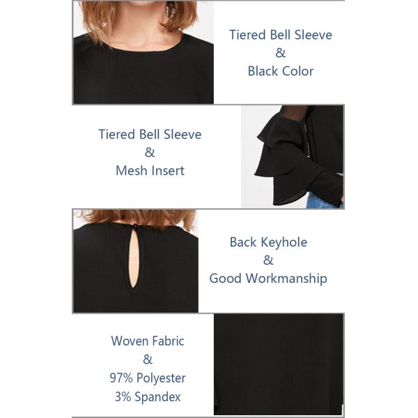 Дама Блузка рукава колокола офиса фабрики одежды Гуанчжоу