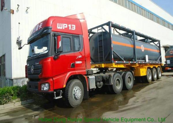 PE Lined Steel ISO Tank Container For Sodium Hypochlorite / Hydrochloric Acid