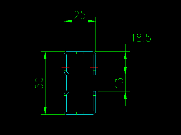 крен металла столба к канала управляемый коробкой передач толщины 1.0-2.0мм прорезанный сталью формируя линию