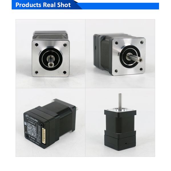 Lichuan Open Loop/Closed Loop Integrated Stepper Motors Driver Pulse/RS485 Control 0.28N.m 2Phase Nema14 DC20~30V 0.8/1.5A 1000PPR
