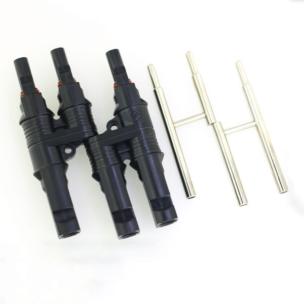 One In Four Solar Panel Connectors Male Female Parallel Branch Connectors ODM OEM