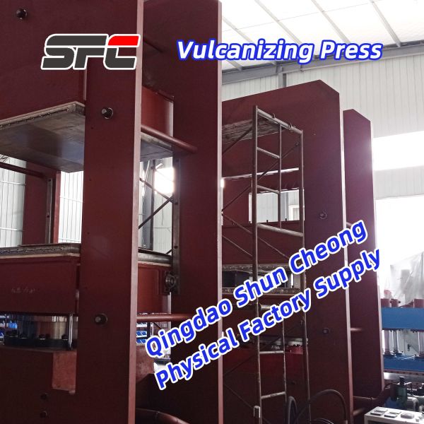 PLC Control Hydraulic Vulcanizing Press Machine with Customized Size and 0-100MPa Pressure Range