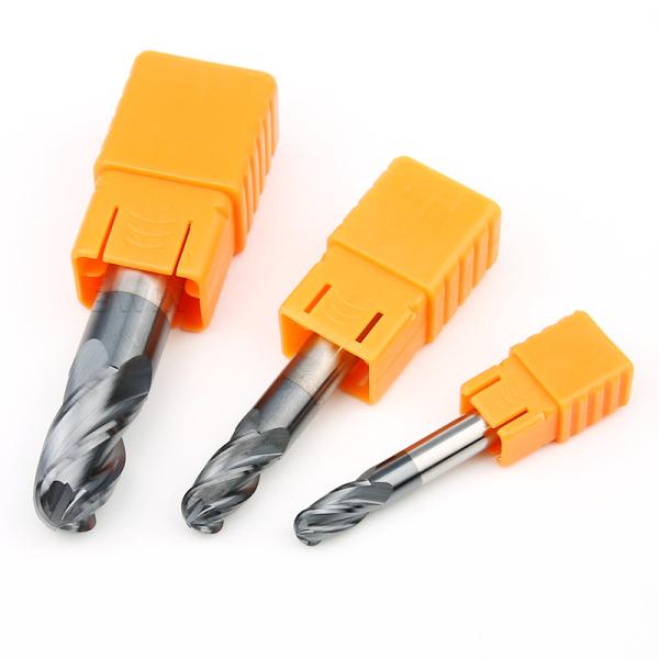Cnc 4 Flute Ball Nose End Mill Strong Universality For Steel Milling Cutter