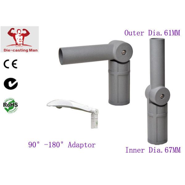 High Durable Aluminum adjustable Bracket 90° To 180° for Connect Led Street Light With Lamppost
