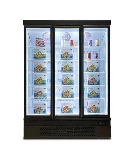 Adjustable Shelves Commercial Display Freezer For Mall 1650W