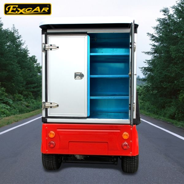 2 Seater Electric Ambulance Car 3.7KW 48V Trojan Battery With Cargo Box